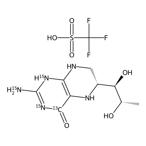 "(6R)-Tetrahydro-L-biopterin-15N3,13C1 Triflate"