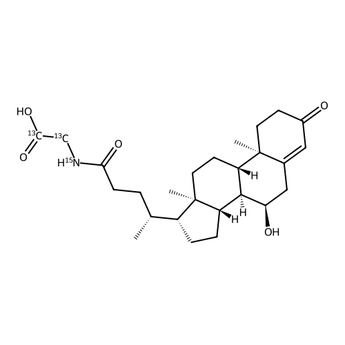 "N-[(7?)-7-Hydroxy-3,24-dioxochol-4-en-24-yl]glycine-13C2,15N"