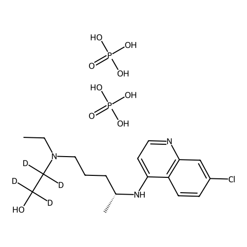 (R)-(-)-Hydroxy Chloroquine-d4 Diphosphate