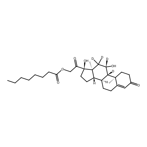 Hydrocortisone-d4 21-Octanoate