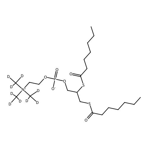 rac-12-bis(Heptanoylthio)glycerophosphocholine-D9
