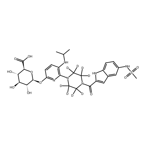6’-Hydroxy Delavirdine O-?-D-Glucuronide-d8