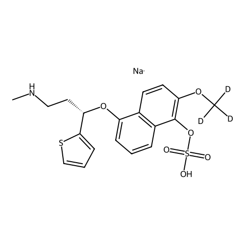 5-Hydroxy-6-methoxy-d3 Duloxetine Sulfate Sodium Salt