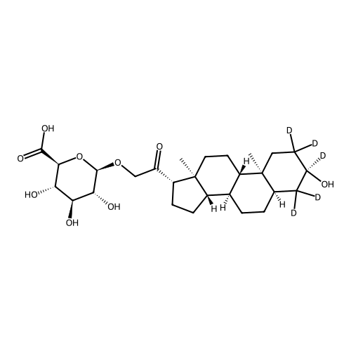 Tetrahydro 11-Deoxycorticosterone-d5 21-?-D-Glucuronide